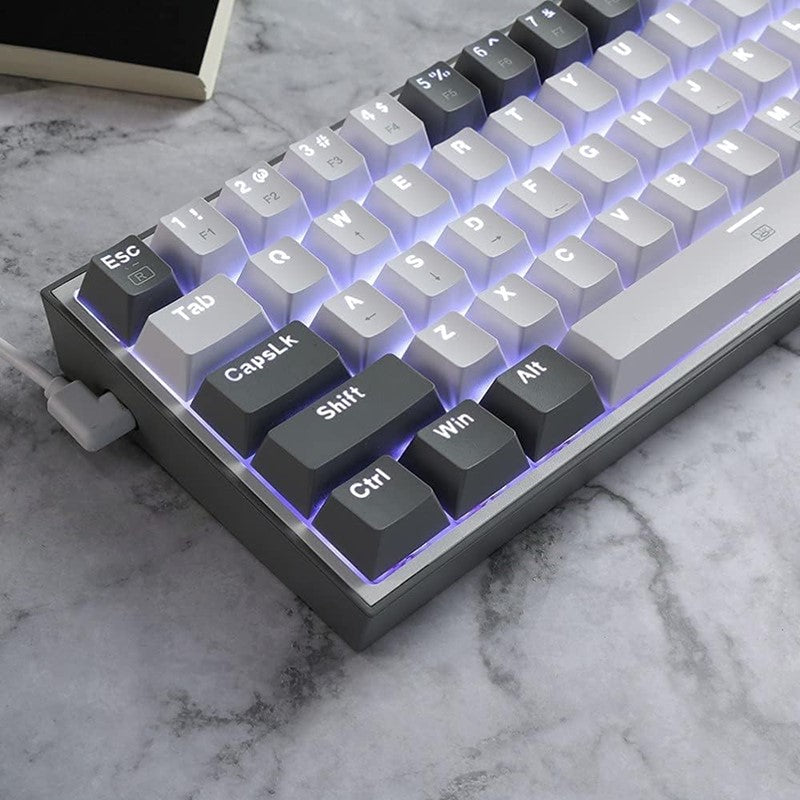 Redragon K617 Fizz 60% Wired RGB Mechanical Gaming Keyboard - White/Grey Redragon K617 Fizz 60% Wired RGB Mechanical Gaming Keyboard - White/Grey